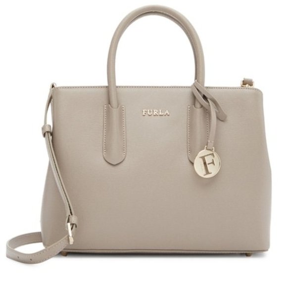 Furla Handbags - Nude Leather Furla Tessa Leather EW Tote